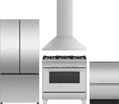 4 Piece Package Includes Refrigerator, Range, Hood And Dishwasher